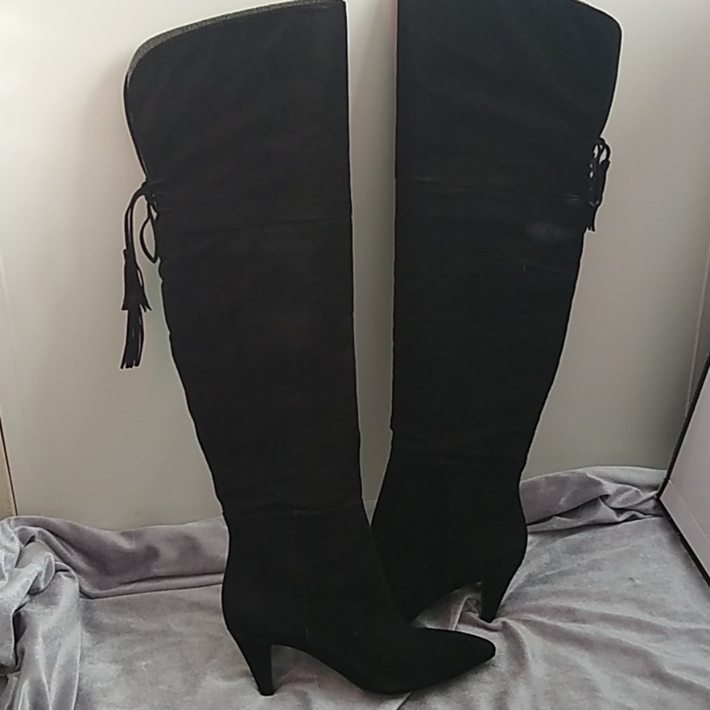 Nine West Josephine Black Over-the-Knee Boots